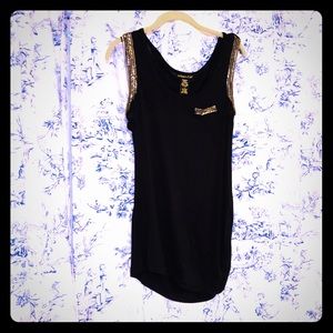 Beautiful black beaded tee-shirt
